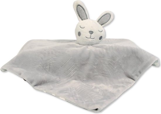 Nursery Time Knuffeldoekje Konijn 30 Cm Polyester Grijs van Nursery Time