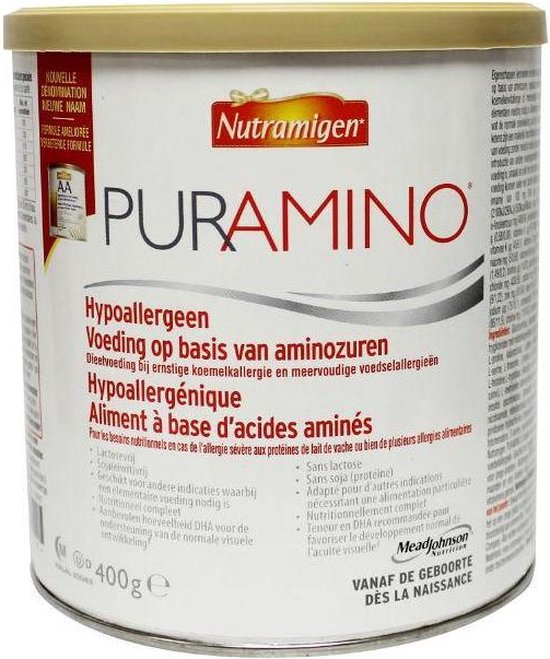 Nutramigen Puramino - Zuigelingenvoeding op basis van aminozuren - Dieetvoeding - 400 gram van Nutramigen