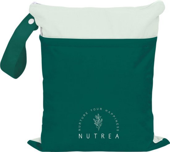 Nutrea – Wetbag – Luierzak – Waterdichte opbergtas – Twee vakken – Met ophanglus – Small van Nutrea