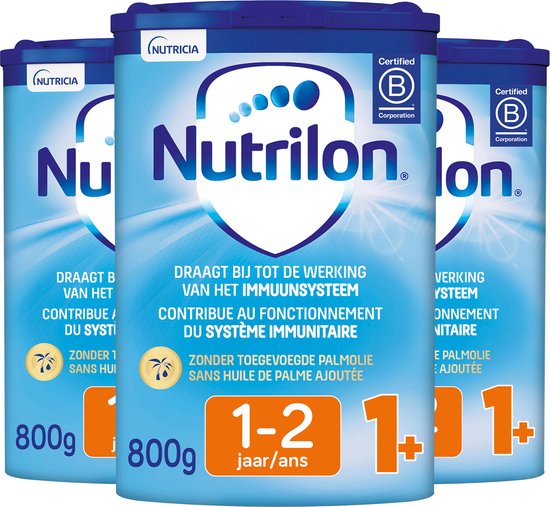 Nutrilon 1+ Groeimelk - Peuter melkpoeder vanaf 1 jaar - Voor gezonde groei - 3 stuks