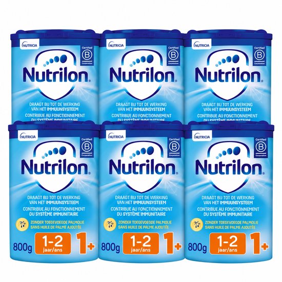 Nutrilon 1+ Groeimelk - Peuter melkpoeder vanaf 1 jaar - Voor gezonde groei - 6 stuks