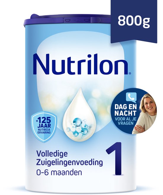 Nutrilon 1 Volledige Zuigelingenvoeding 0 - 6 maanden - Flesvoeding Vanaf De Geboorte – 800g van Merkloos