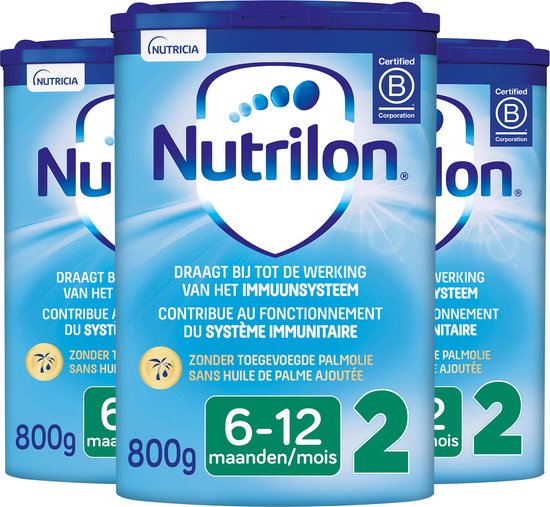 Nutrilon 2 - Groeimelk voor Baby's van 6-12 maanden - 3 pack van $