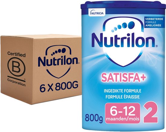 Nutrilon 2 Satisfa+ - Baby melkpoeder vanaf 6 maanden - Voor extra verzadiging - 6 stuks van Nutrilon