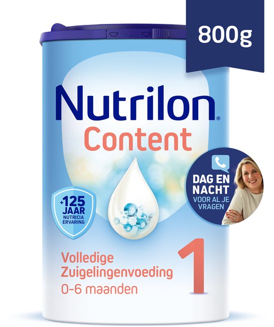 Nutrilon Content 1 - Flesvoeding Vanaf De Geboorte - 800g van Nutrilon