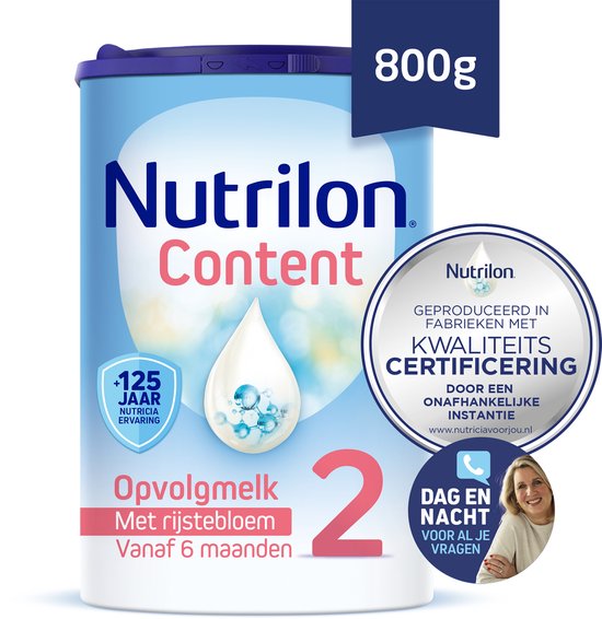 Nutrilon Content 2 - Flesvoeding Vanaf 6+ Maanden - 800g van Nutrilon