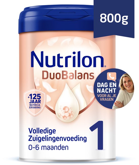 Nutrilon Duobalans 1 - Flesvoeding Vanaf De Geboorte - 800g van Merkloos