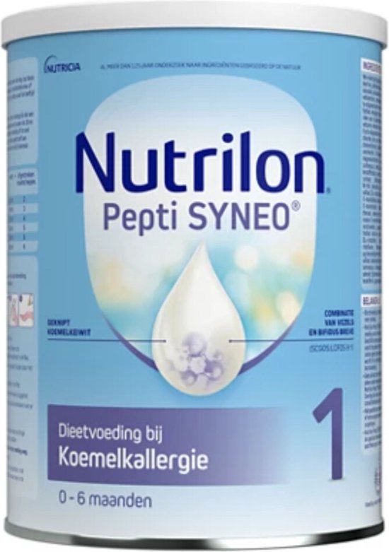 Nutrilon Pepti Syneo 1 Koemelkallergie 800 gr van Nutrilon