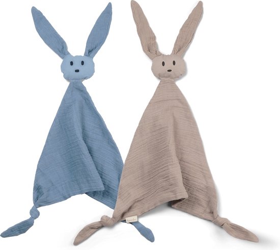 Nuuroo ada Knuffeldoekje 2-pack Bering Sea/Cobblestone van nuuroo