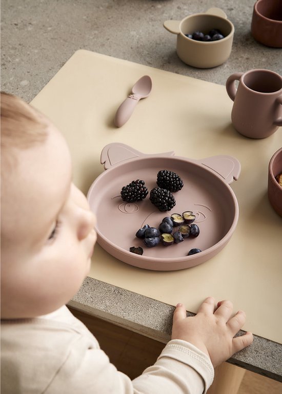 Nuuroo Judi Silicone Woodrose Koala 3 pack - kinderservice - aan tafel -bestek - sillicone service van nuuroo