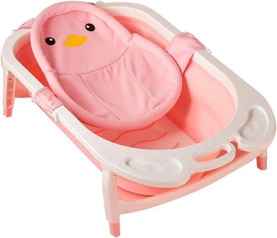 NYJS Foldable Bathtub, Portable Bathtub, Summer Baby Foldable Bathtub, Baby Bath Blue, Plastic Folding Fold Away Baby Bathtub, Changing Bathtub,Foldable Baby Storage Bathtub,Bath Unit, Blue, Pink