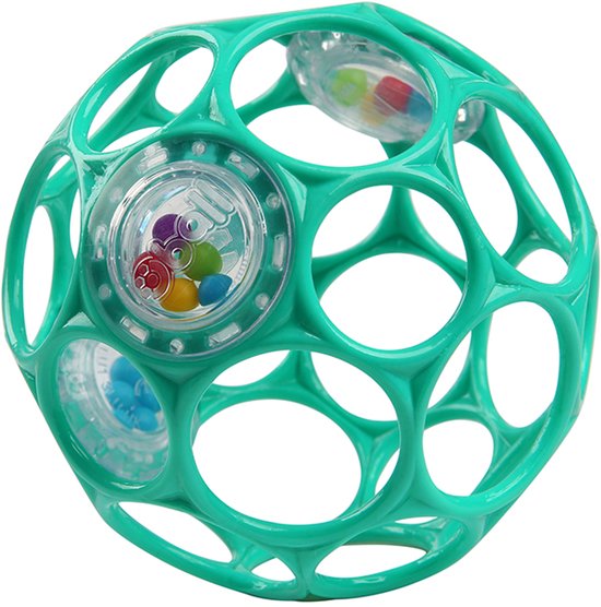 Oball baby rammelaar blauwgroen - Oball - vanaf 0 maanden