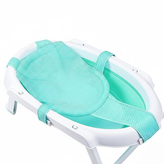 Octav8® Babybadje - Badkussen - Babybadaccessoires - Verstelbaar - Veiligheidsgordel van Merkloos