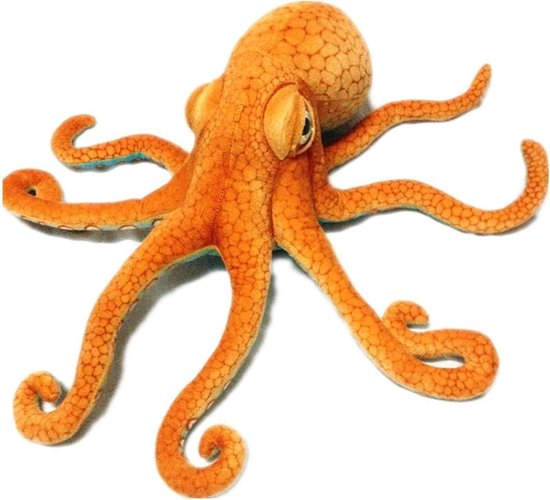 Octopus Pluche - Zeedier Knuffel - Decoratie en Cadeau - Levensecht Ontwerp - 50 CM - One Color