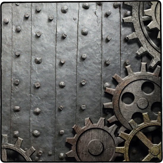 Offline - Speelmat: Rusty Gears - 50x50 cm - Polyester van Offline