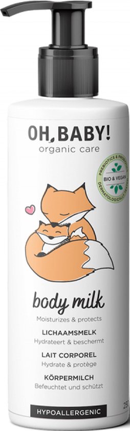 Oh, baby! biologische body en face milk - 250 ml - vegan van Naïf