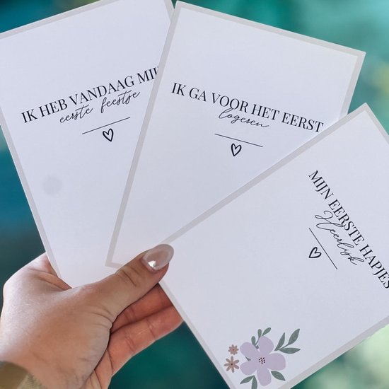 OHMY! - Mijlpaalkaarten 1e jaar |alle ouders - Neutraal - baby - Zwangerschap van Ohm