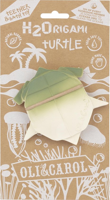 Oli & Carol H2Origami Bad en Bijtspeeltje Schildpad van Oli & Carol