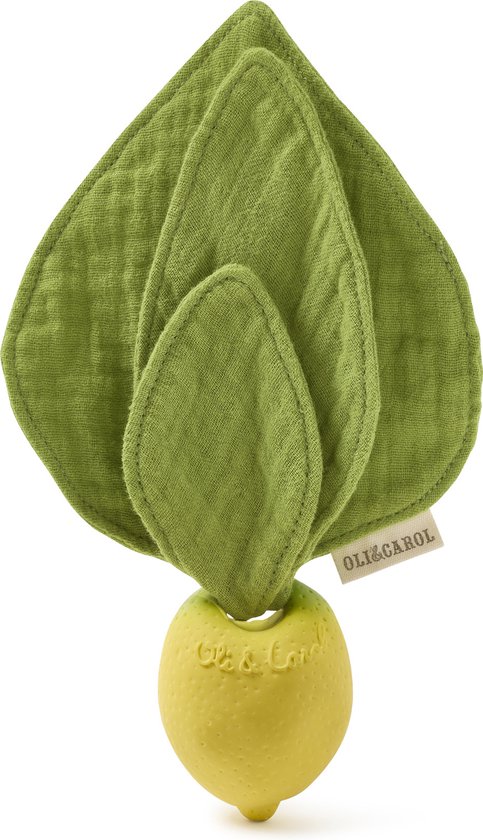 Oli & Carol Lemon Mini Doudou-Teether van Oli & Carol