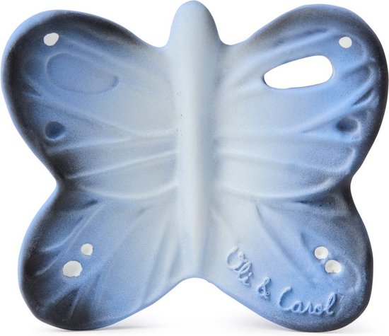 Oli&Carol bijtspeeltje chewy to go - blues vlinder van Oli&Carol