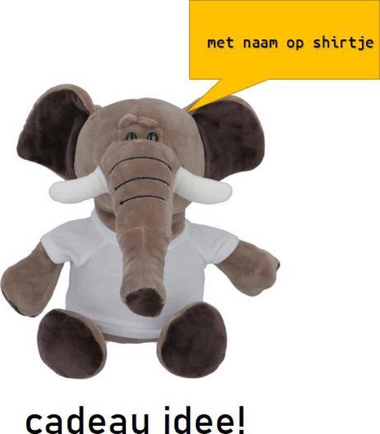 olifant met naam! - cadeau idee| leuk om te geven of om te krijgen! - pluche van Olifant