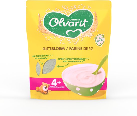 Olvarit Rijstebloem - geschikt vanaf 4+ maanden van Merkloos