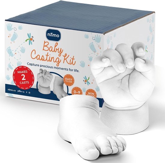 Omgoods - 3D Baby Casting Kit - Veilige en Niet-Toxische Hand- en Voetafdrukken voor Ouders