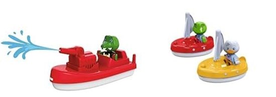 Omgoods - AquaPlay Brandweerschip met Figuren voor Bad en Waterpret