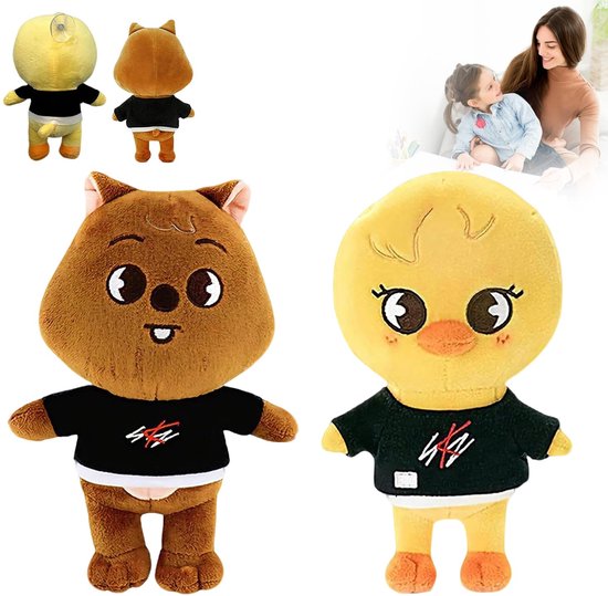 Omgoods - Pluche Knuffelset van Stray Kids (2 Stuks)