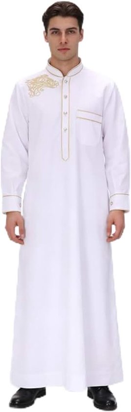 OMO-jurk, moslim kleding voor heren, kaftan voor heren, lang, Marokkaanse kaftan, Arabische tuniek voor heren, djellaba voor heren