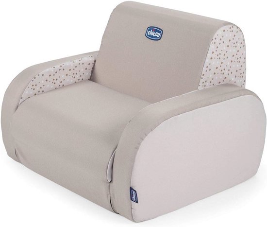 Omvormbare Kinderstoel en Ligstoel - Comfortabel en Lichtgewicht Voor Kinderen - Vanaf 12 Maanden - Beige van Merkloos