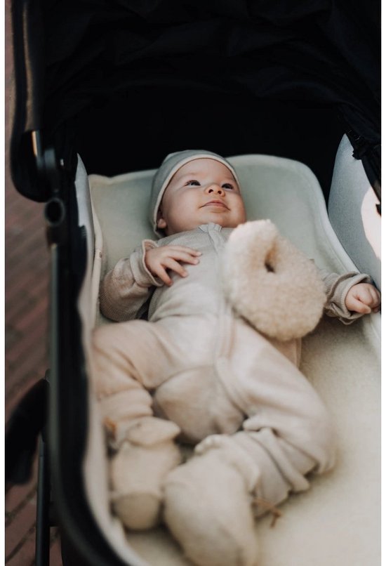 Onderlegger voor kinderwagen / reiswieg - Merinowol 35 x 75 van Merkloos