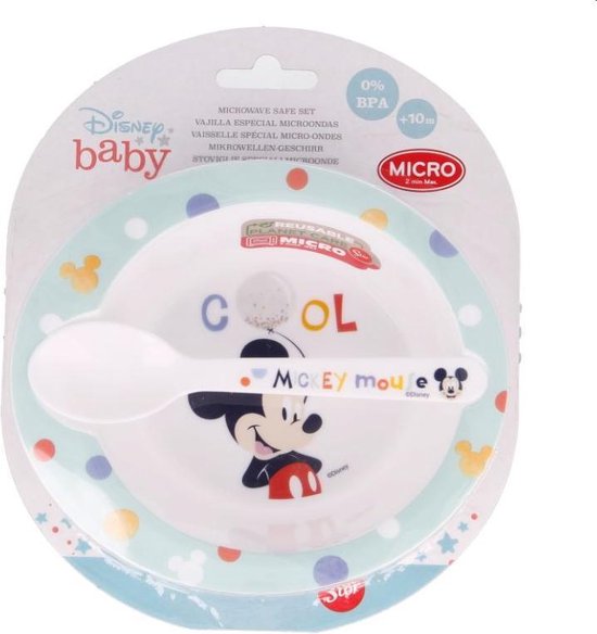 Ontbijtset Mickey Mouse (Kom en Lepel) van Disney