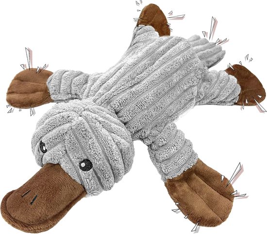 Onverwoestbaar Hondenspeelgoed voor Puppy’s – Pluchen Touwtrekken met Crinkle-Papier, Robuust Kauwspeelgoed voor Kleine, Middelgrote en Grote Honden van $