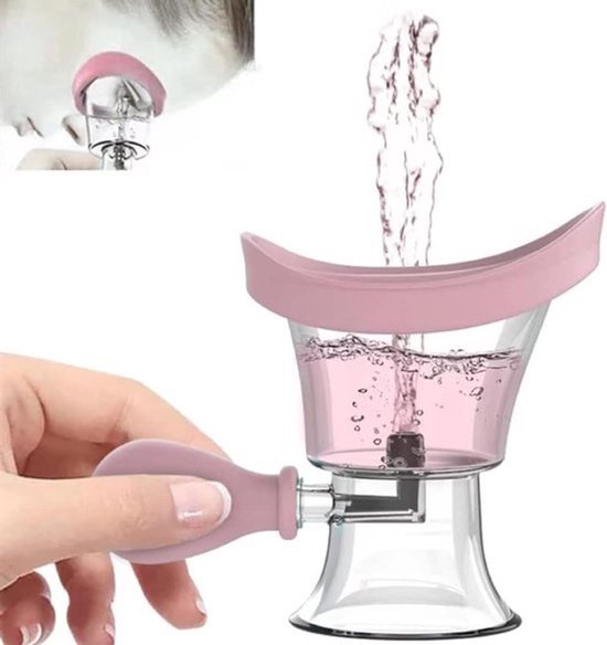 Oogspoelingsbeker Oogbad Reiniger Fles - Oogverzorging - Roze Oogspoelbekertje Oogbad Reiniger Fles Container voor Oogverzorging Reiniging Tool - Roze.