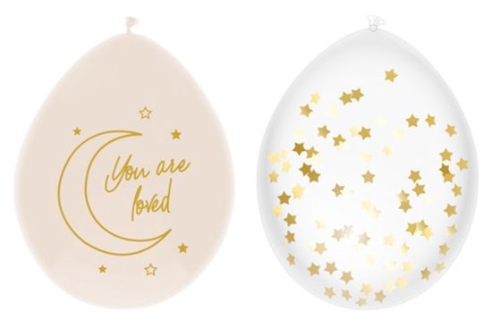 Ootje Kadootje Safari You Are Loved Ballon - 6 Stuks - Nude van Merkloos