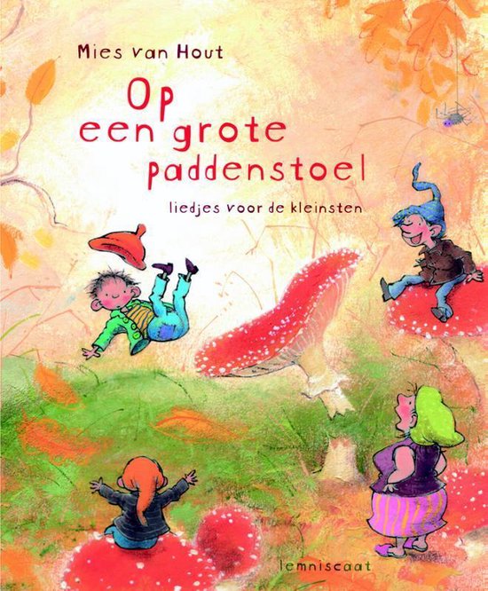 Op een grote paddenstoel van Kabouter Plop