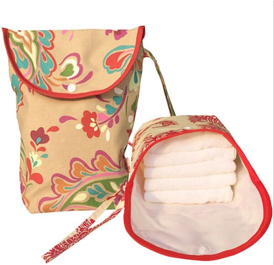 opbergzakje Vintage opbergtasje voor natten dingen luierzakje wetbag van Little Dutch
