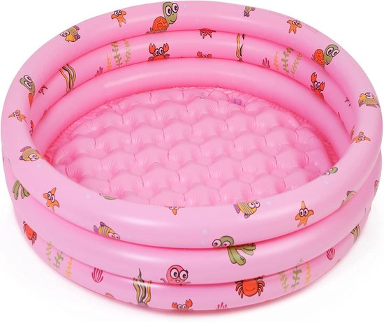 Opblaasbaar Baby Zwembad 51 Inch Rond - Peuter Watersportcentrum Binnen & Buiten - Roze baby zwembad van Intex
