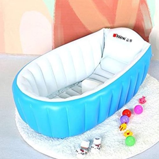 Opblaasbaar babybad met antislip bodem en hoofdsteun