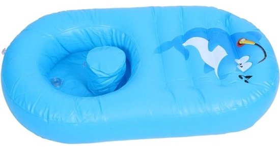 Opblaasbaar babybadje - Draagbaar badje - Om je baby in te baden - Duurzaam plastic - 85 x 45 x 15 cm - Hemelsblauw