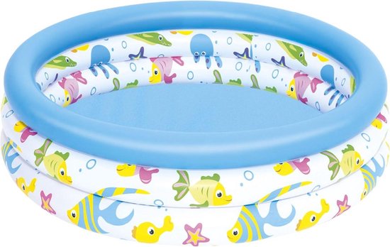 Opblaasbaar Kinderzwembad 102 x 25 cm - Shine Inline - zwembad voor kinderen baby zwembad van Shine Inline