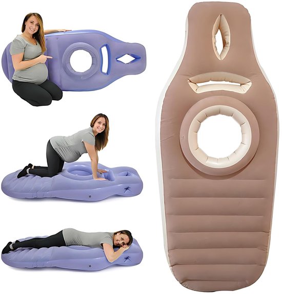 Opblaasbaar zwangerschapskussen - Verlicht rugpijn - Multifunctioneel van Merkloos
