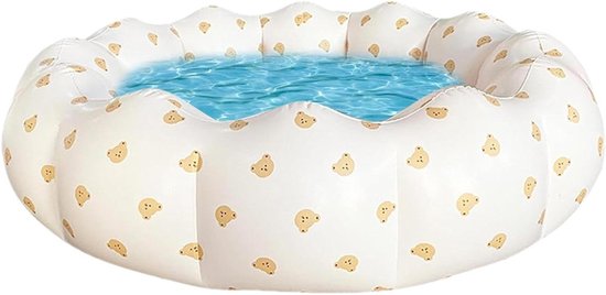 Opblaasbaar Zwembad - Babybadje Bloem - Zomer Plezier - Schattig Bloem Design - 90x25 Cm - Bear Head