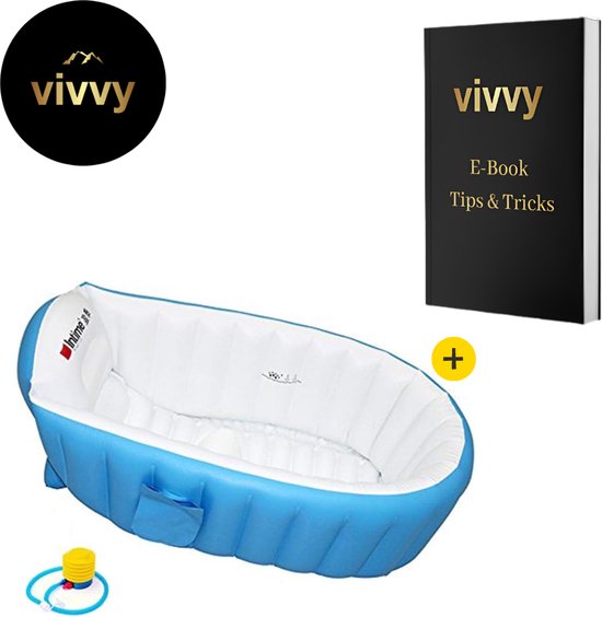 Opblaasbad 3 In 1 - Opblaasbaar Bad Voor Volwassenen Met Anti-Slip Bodem - Opblaasbare Badkuip Comfortabel - 100% Tevredenheidsgarantie - Ergonomische Houding - 78*45*28 Cm - Incl. Pomp