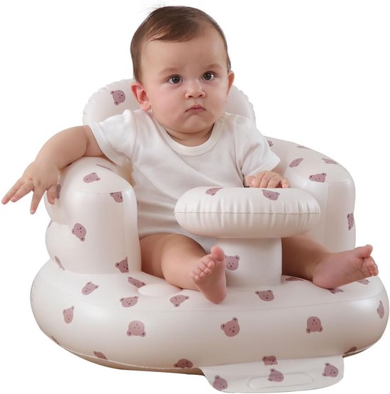 Opblaasbare Baby Stoel met Eetblad en Lade voor Zitten Leren (3-36 Maanden) van Merkloos