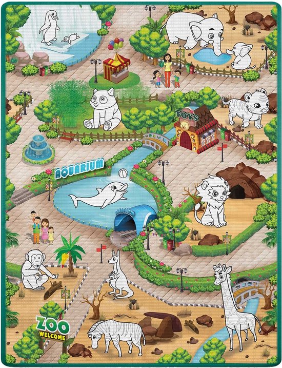 Opgerolde foam kleurmat 120 x 90 x 0,3 cm Ricokids RK-344 van Ricokids