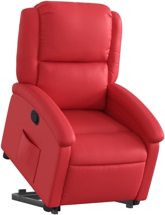 Opsta Stoel - Fauteuil - Comfortabel Zitten - Elektrische Hulp - 71x145x82 cm - Rood