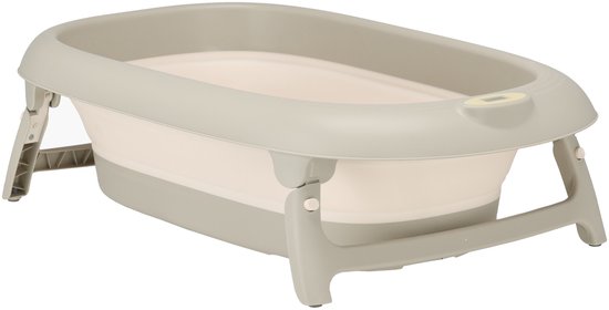 Opvouwbaar Babybad met Thermometer & Badkussen - Peuterbadje - Babybadje- Babyspullen - Babybadje met standaard - baby bad - Kinderbadje - Babyspullen - Baby bad set van Merkloos