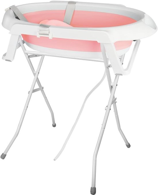 Opvouwbaar babybad met thermometer en houder - ruimtebesparend en veilig voor baby's van 0 tot 3 jaar